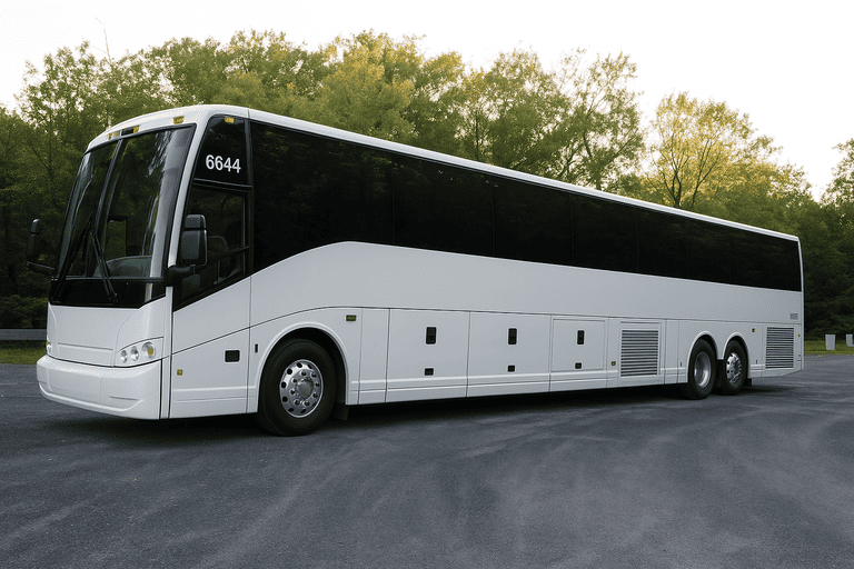 exterior of Castle Rock Minibus Company coach bus