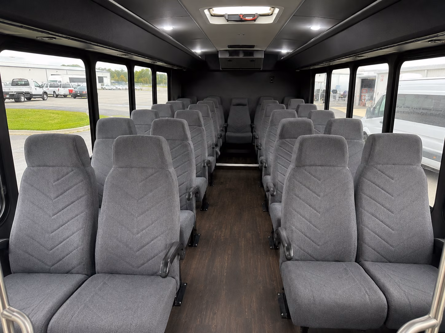 castle rock 18 passenger minibus inside