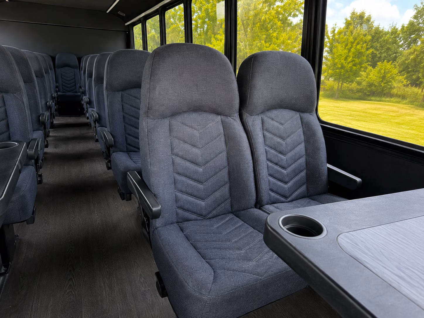 castle rock 20 passenger minibus inside