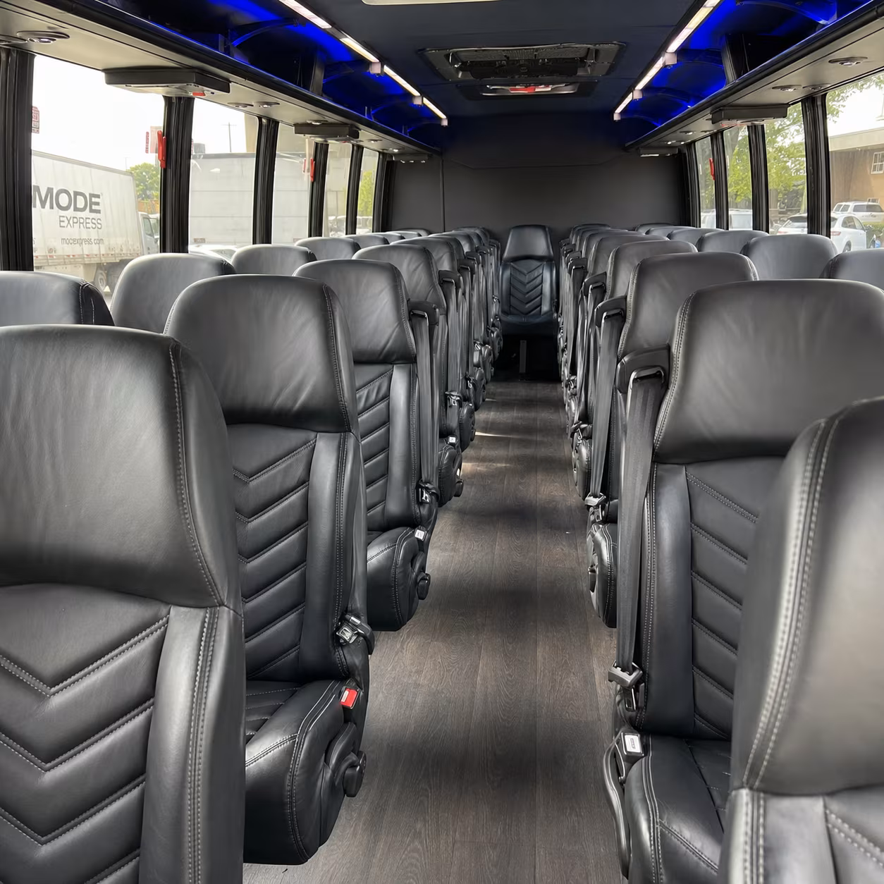 castle rock 25 passenger minibus interior