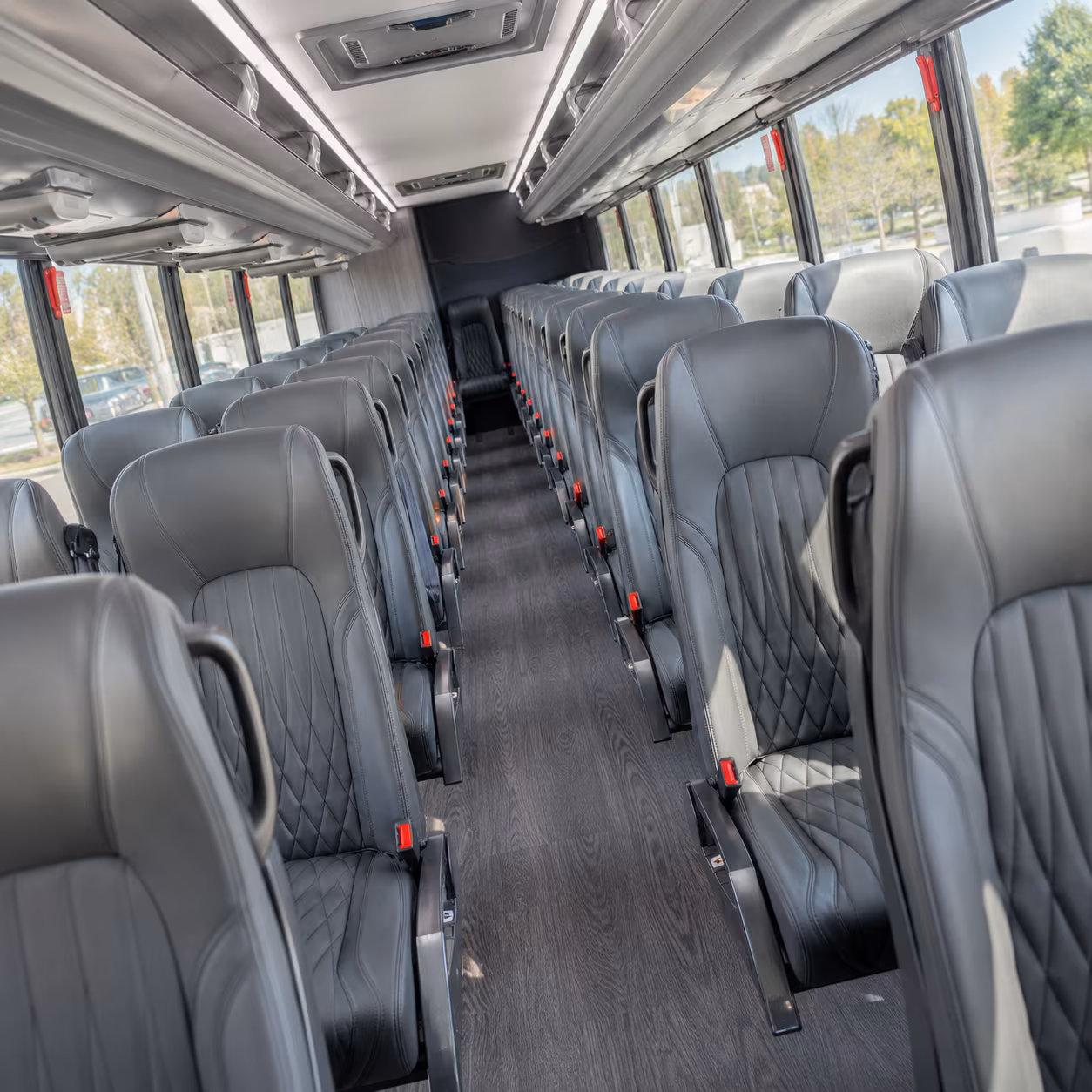 castle rock 28 passenger minibus interior