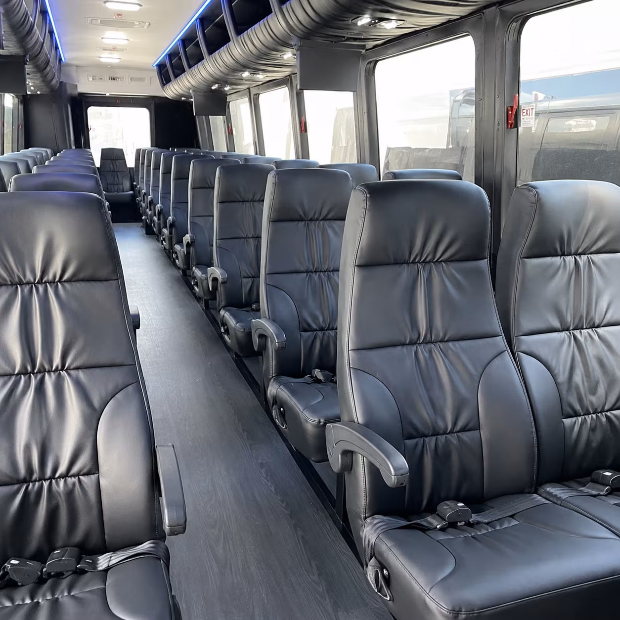 castle rock 30 passenger minibus interior