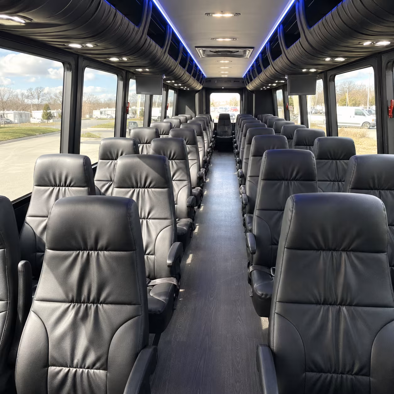 castle rock 35 passenger minibus inside