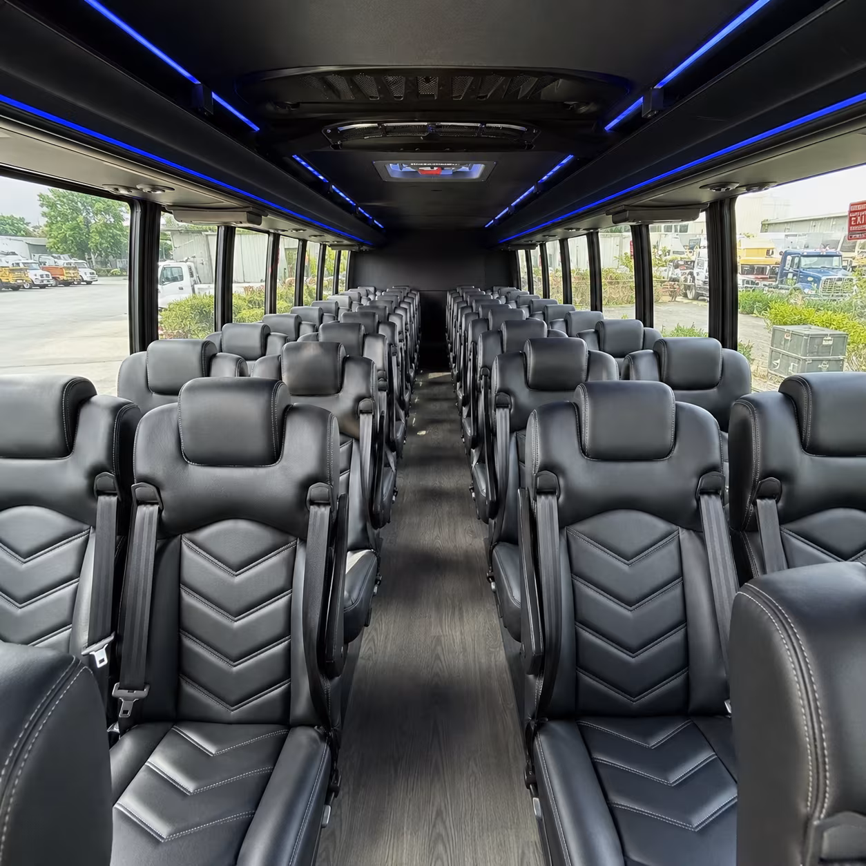 castle rock 35 passenger minibus interior