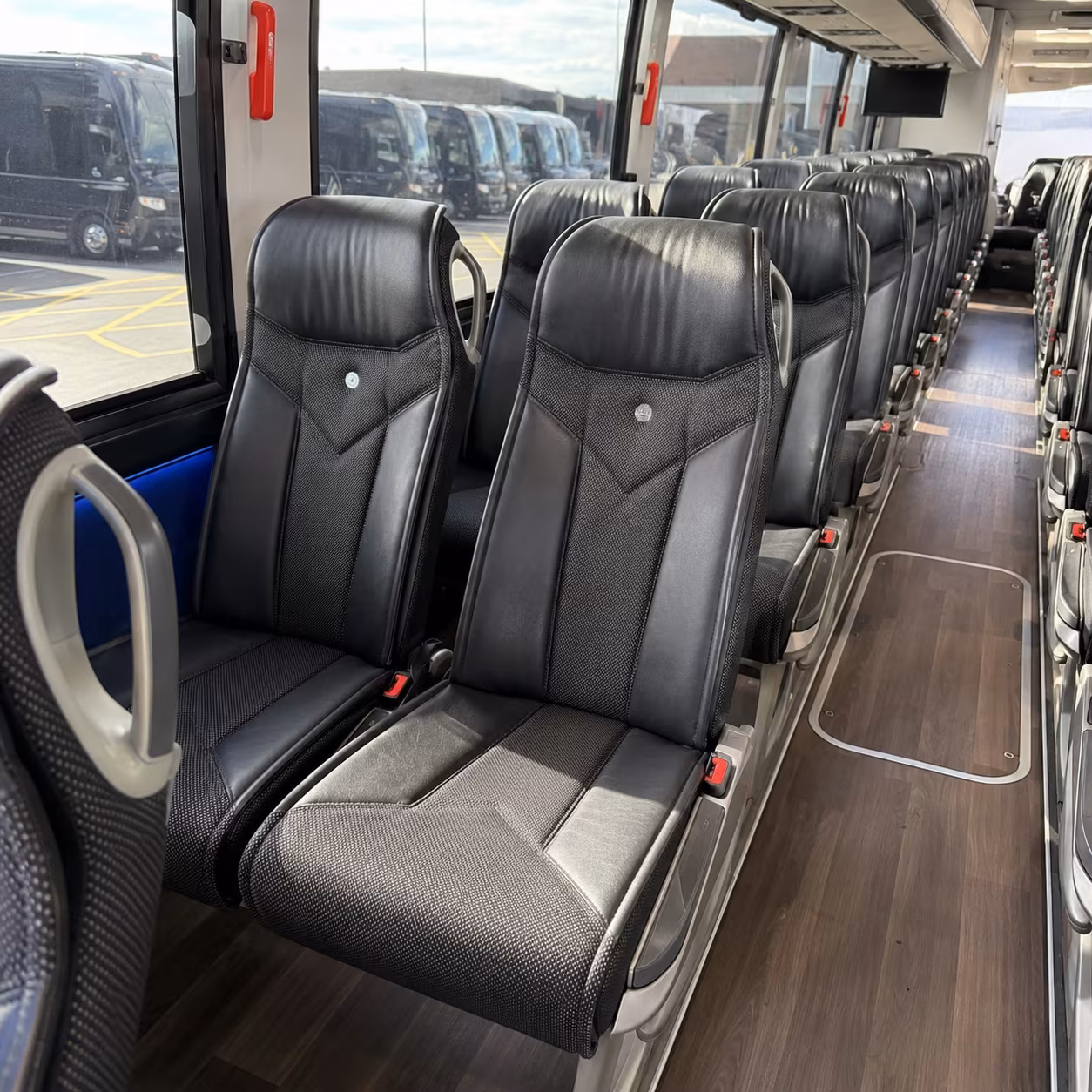 castle rock 40 passenger charter bus interior