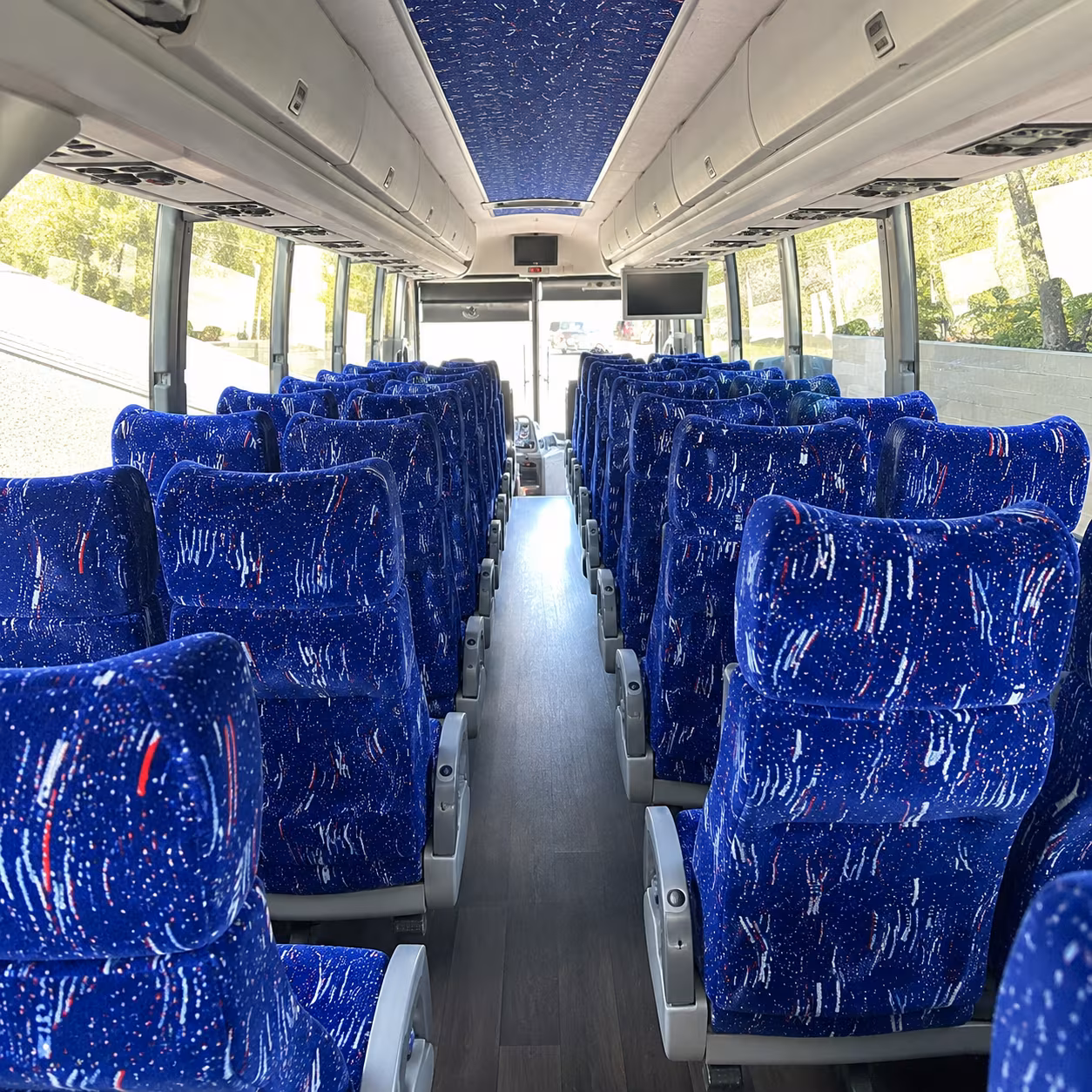 castle rock 50 passenger charter bus interior