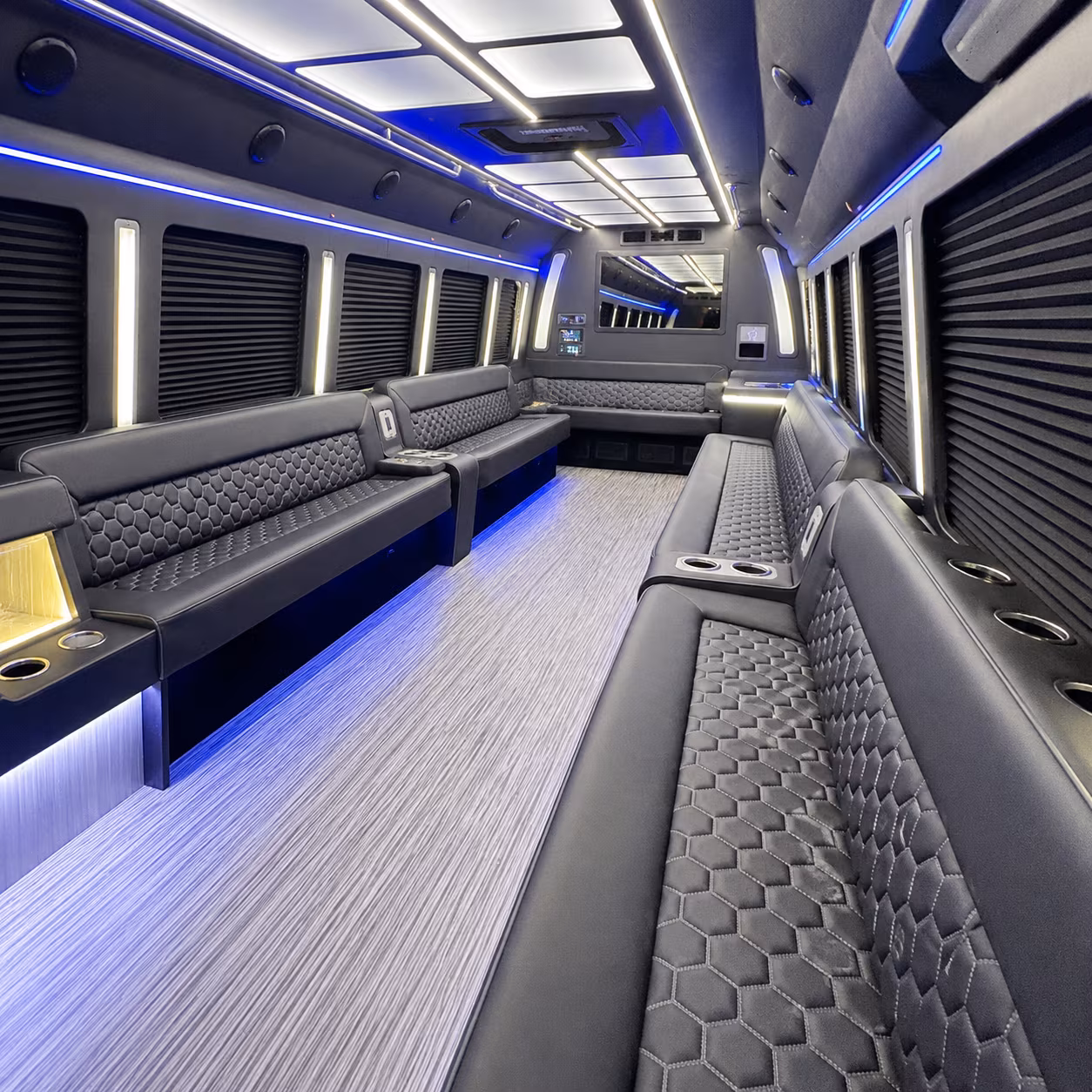 castle rock party bus inside