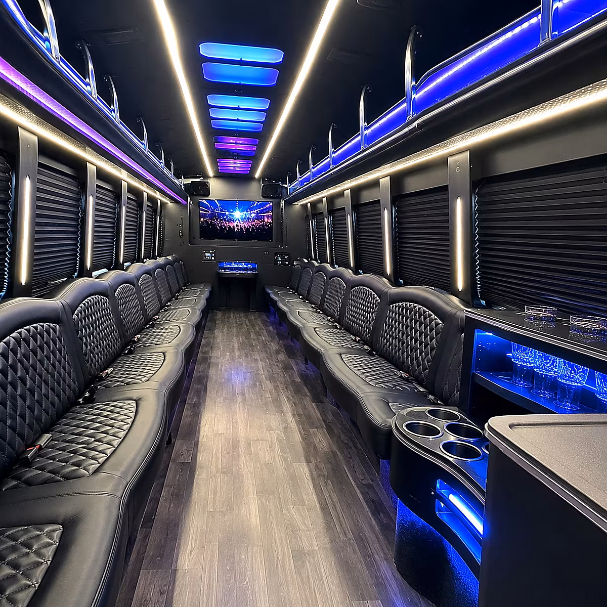 castle rock party bus interior