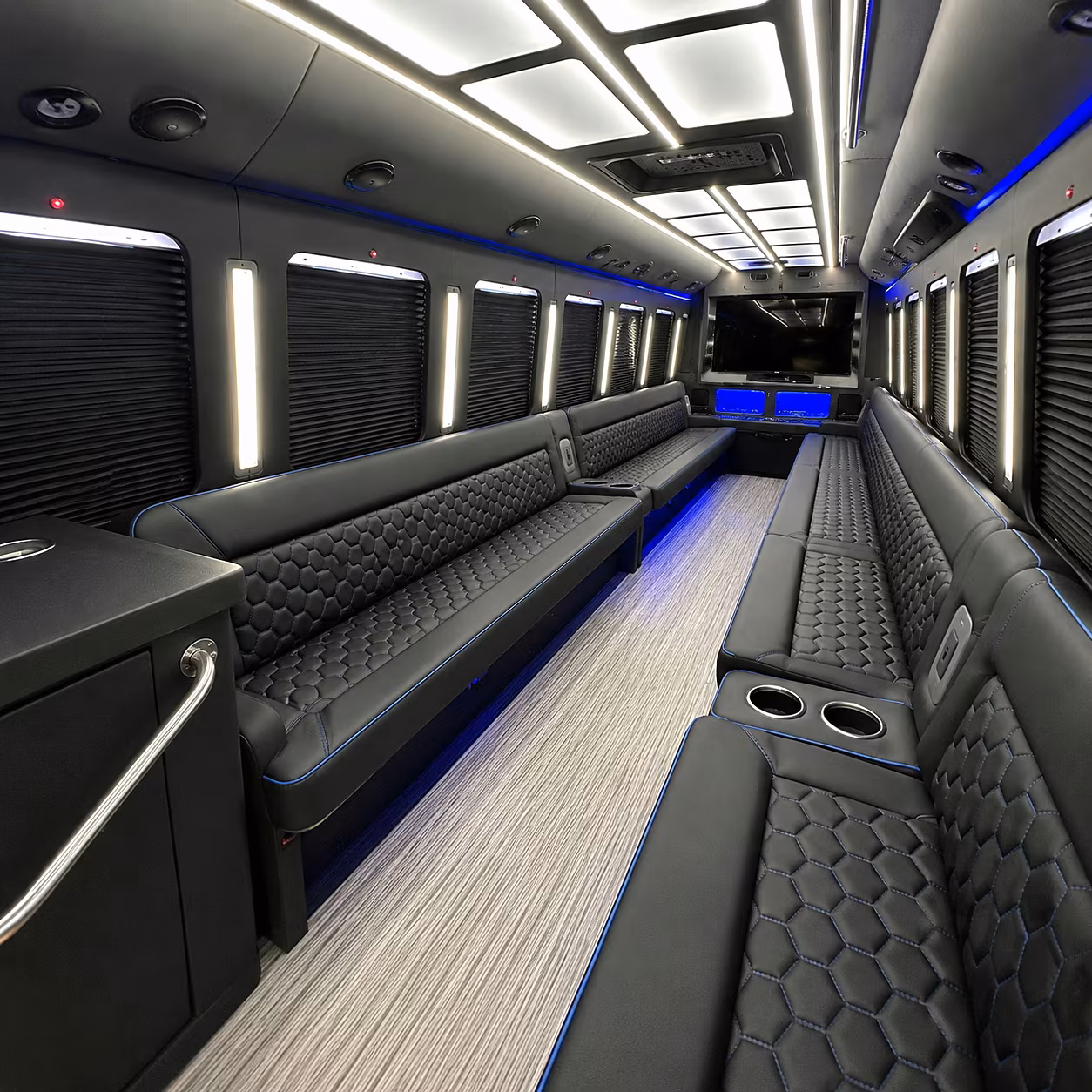 evening event and networking reception bus rentals for castle rock conventions