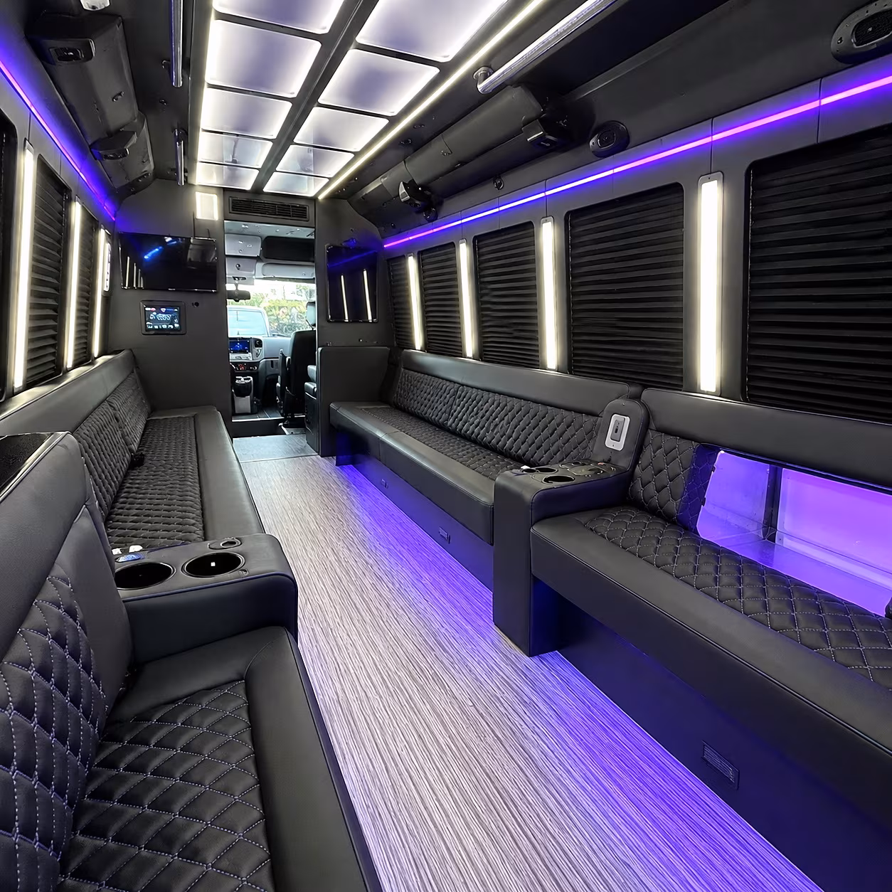 hotel to venue shuttle bus services for castle rock corporate groups
