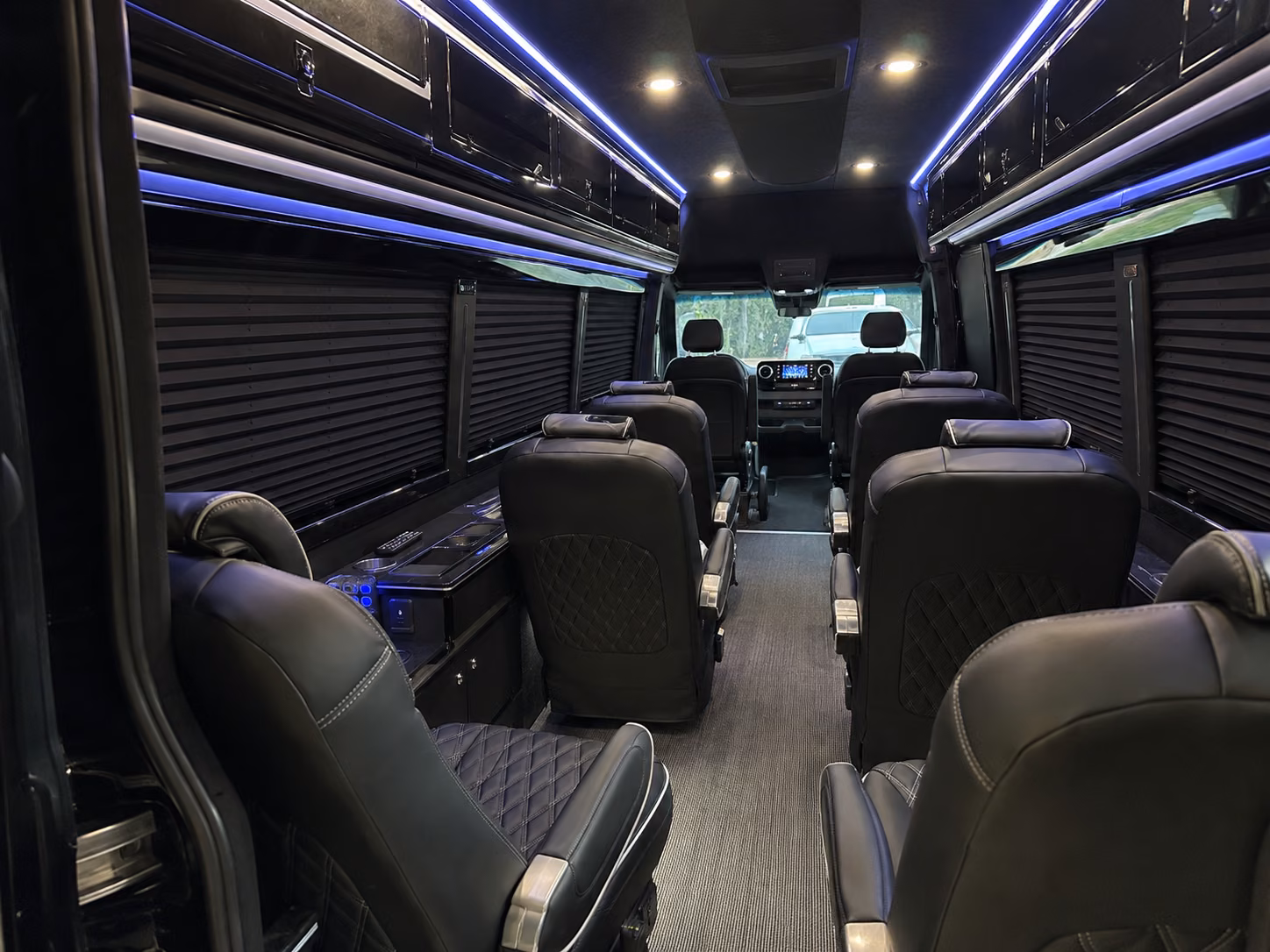sprinter vans and minibuses for small castle rock wedding parties